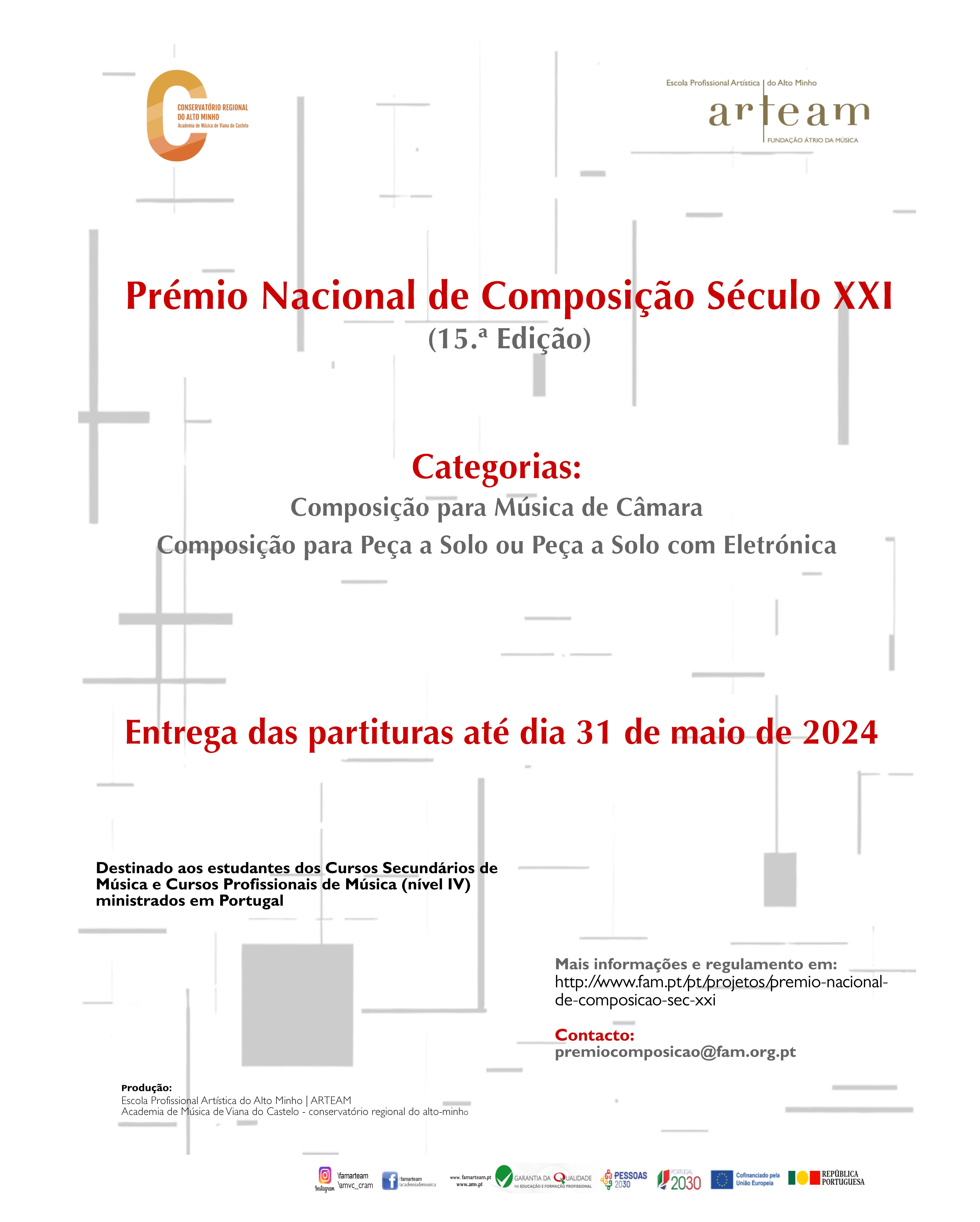 Prémio Nacional de Composição Século XXI (15.ª Edição)