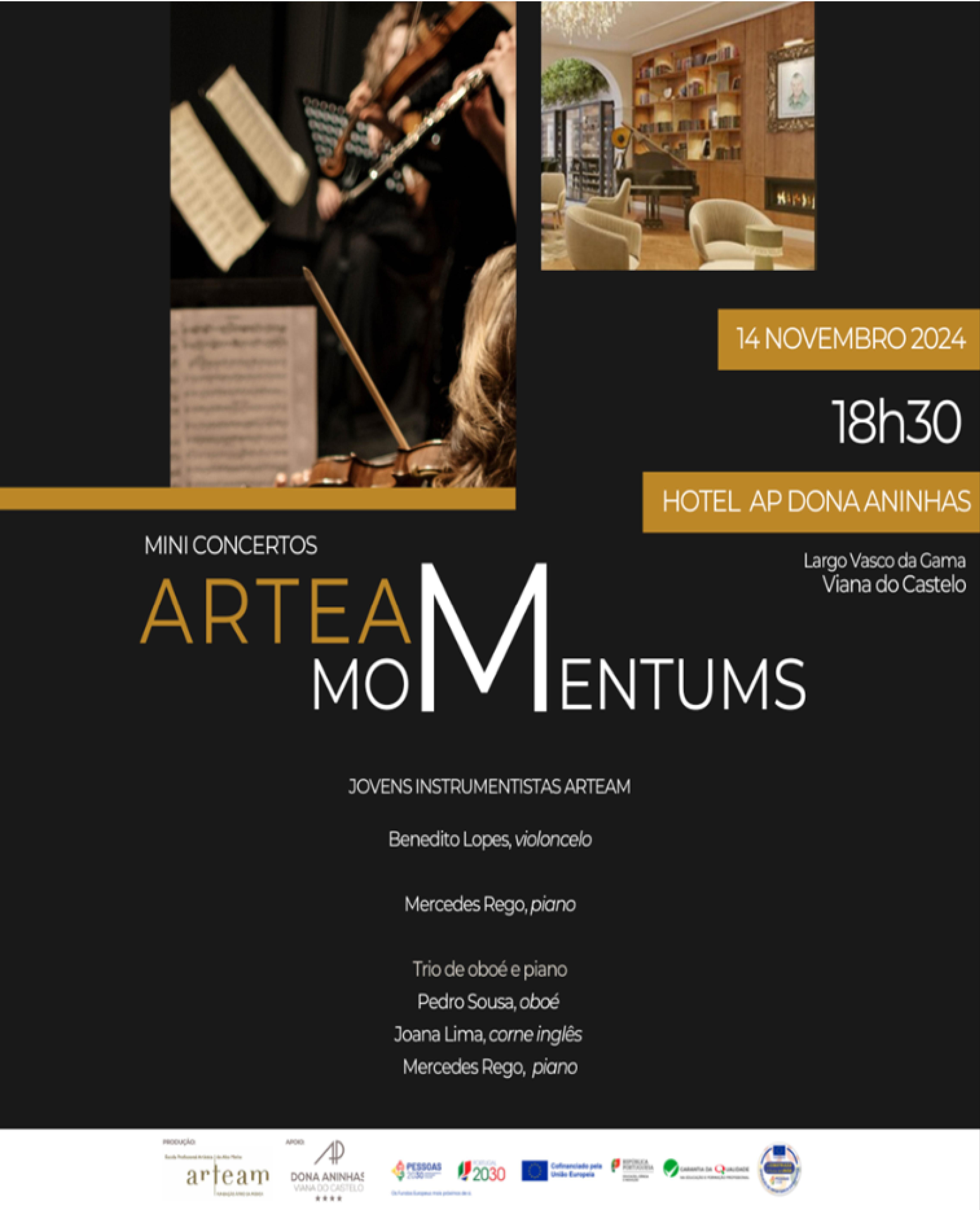 ARTEAM MOMENTUMS no D. Aninhas, 18:30h.